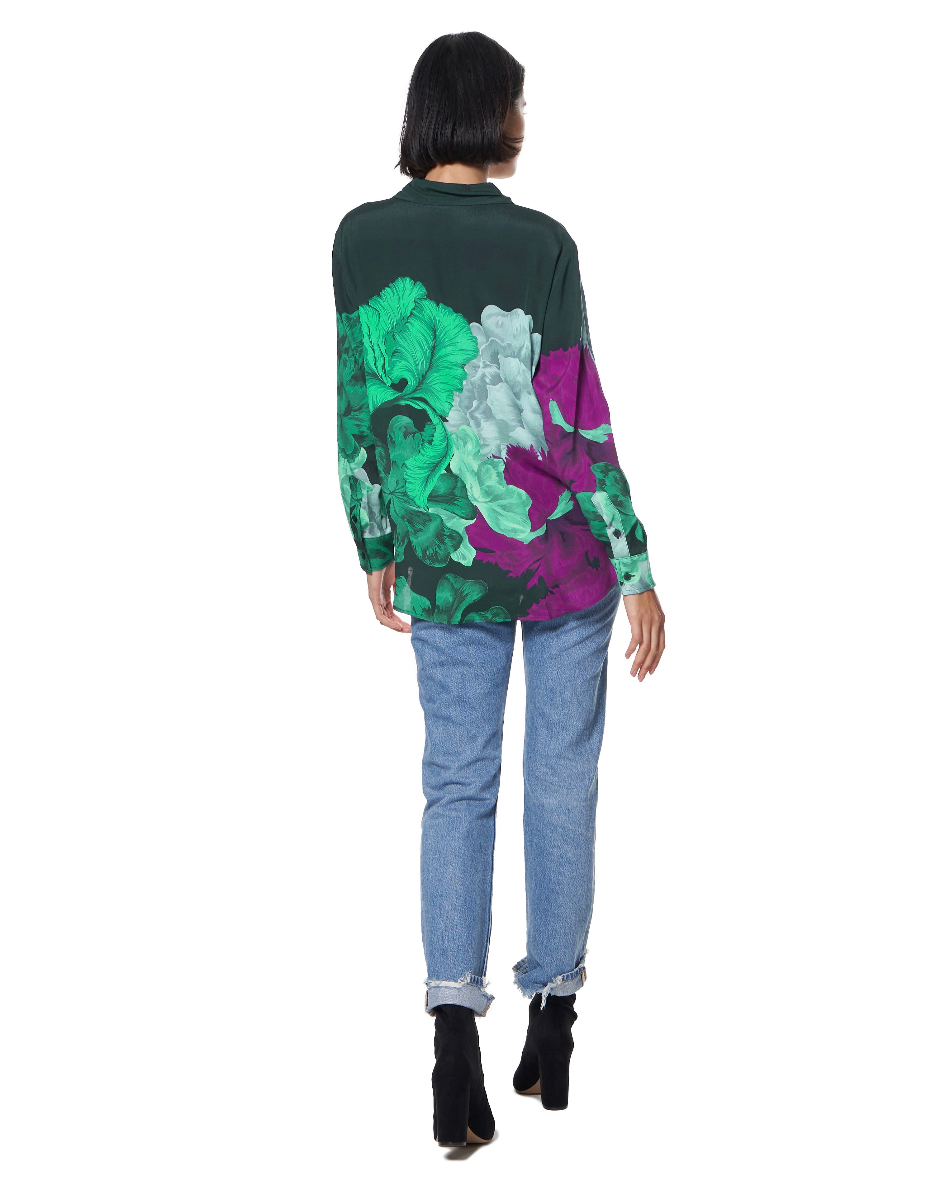 Zoe Shirt | Evergreen Iris