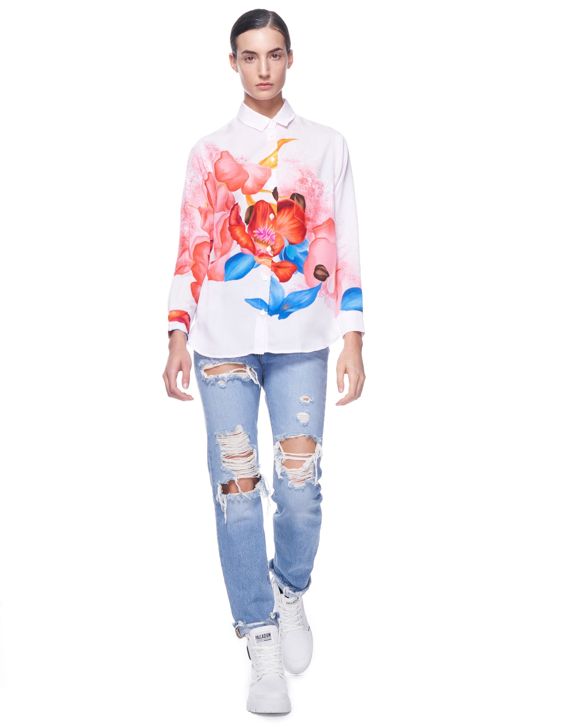 Zoe Shirt | Pink Prep Stripe