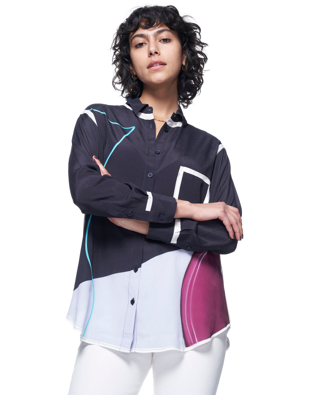 Zoe Shirt | Painted Indigo