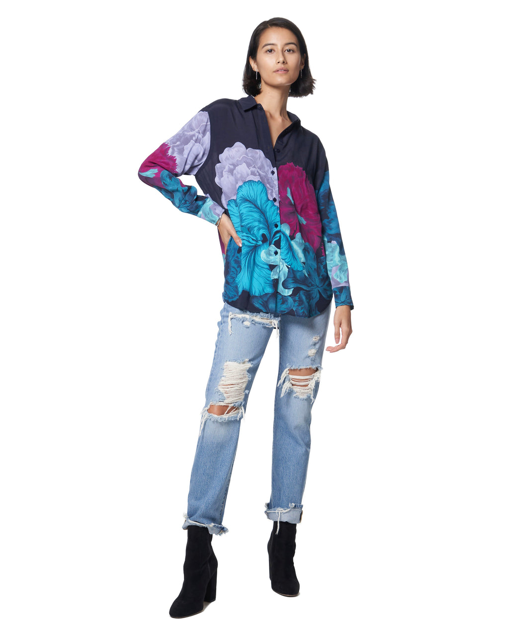 Zoe Shirt | Ocean Iris