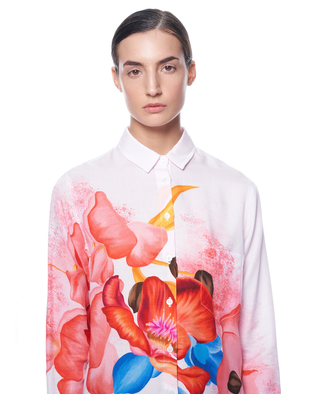 Zoe Shirt | Pink Prep Stripe