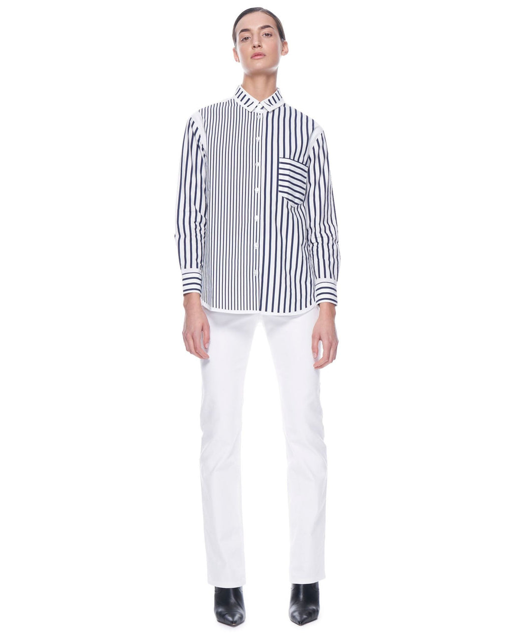 Zoe Shirt | Navy Prep Stripe